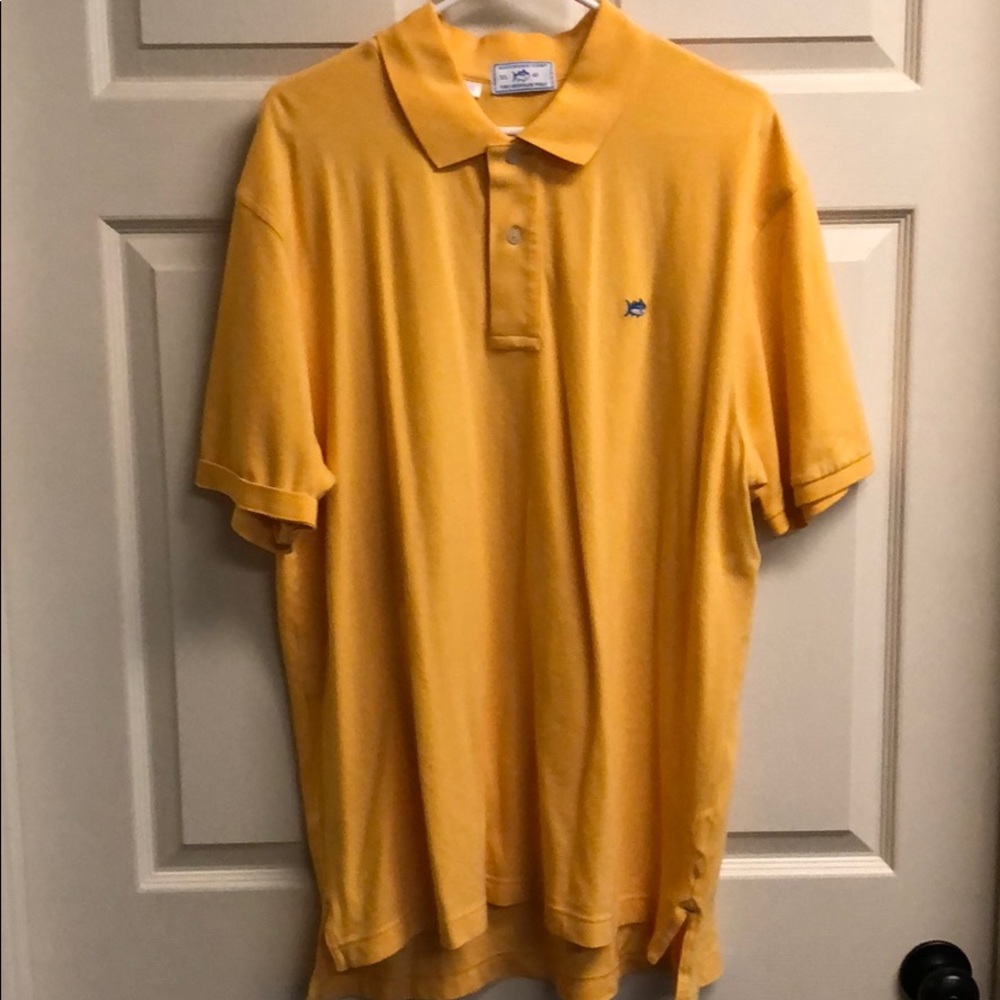 🐟Yellow Southern Tide Skipjack Polo XL! 🐟